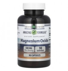 Amazing Nutrition, Magnesium Oxide, 500 mg, 90 Capsules