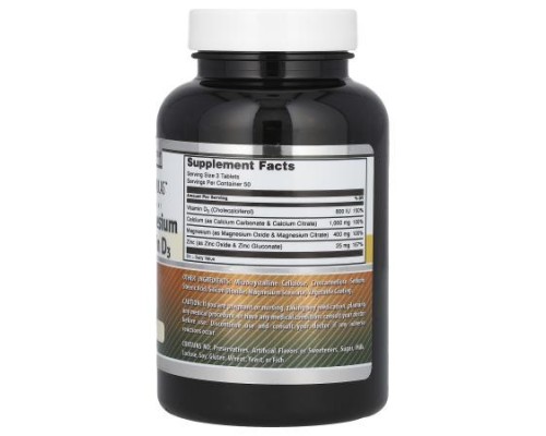 Amazing Nutrition, Amazing Formulas, Calcium Magnesium Zinc + Vitamin D3, 150 Tablets