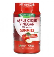 Nature's Truth, Apple Cider Vinegar, Natural Apple, 75 Vegan Gummies (200 mg per Gummy)