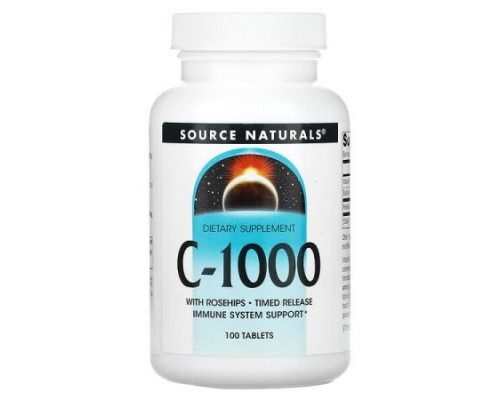 Source Naturals, C-1000, 100 Tablets