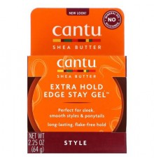 Cantu, Shea Butter, Extra Hold Edge Stay Gel, 2.25 oz (64 g)
