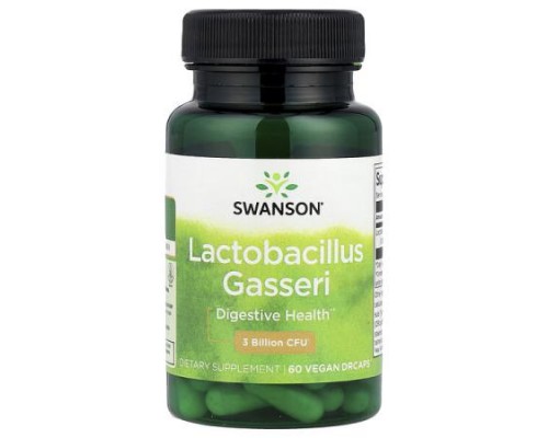 Swanson, Lactobacillus Gasseri, 3 Billion CFU, 60 Vegan DRcaps