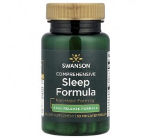 Swanson, Comprehensive Sleep Formula, 30 Tri-Layer Tablets