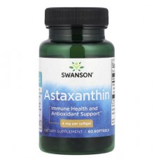 Swanson, Astaxanthin, 4 mg, 60 Softgels