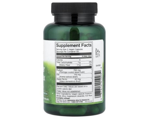 Swanson, Tri-Fiber Complex, 100 Vegan Capsules