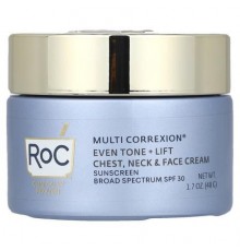 RoC, Multi Correxion®, Even Tone + Lift, Chest, Neck & Face Cream, SPF 30, 1.7 oz (48 g)