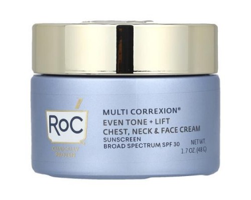 RoC, Multi Correxion®, Even Tone + Lift, Chest, Neck & Face Cream, SPF 30, 1.7 oz (48 g)