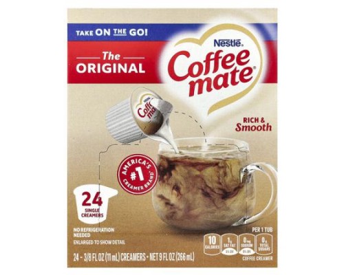 Coffee Mate, Coffee Creamer, Original, 24 Creamers, 3/8 fl oz (11ml) Each Coffee Mate, Coffee Creamer, Original, 24 Creamers, 3/8 fl oz (11ml) Each