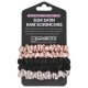 Giovanni, Slim Satin Hair Scrunchies, Blush, Black, Gray, 5 Scrunchies