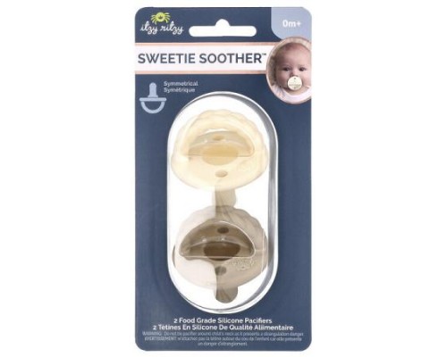 itzy ritzy, Sweetie Soother™, Food Grade Silicone Pacifiers, 0+ Months, Cream Taupe Braid, 2 Pacifiers itzy ritzy, Sweetie Soother™, Food Grade Silicone Pacifiers, 0+ Months, Cream Taupe Braid, 2 Pacifiers