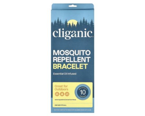 Cliganic, Mosquito Repellent Bracelet, 10 Individually Wrapped Bracelets Cliganic, Mosquito Repellent Bracelet, 10 Individually Wrapped Bracelets