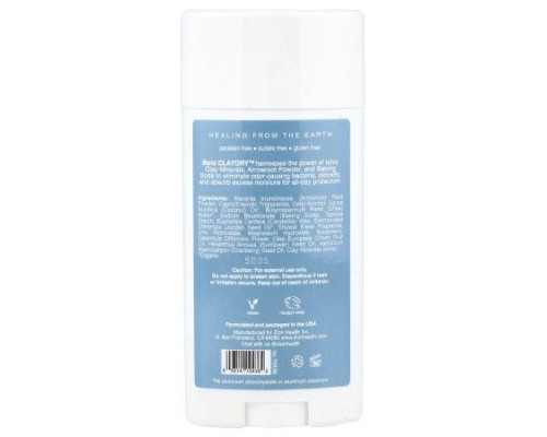 Zion Health, Bold, ClayDry Deodorant, Shower Fresh, 2.8 oz (80 g)