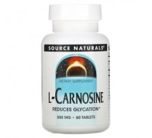 Source Naturals, L-Carnosine, 500 mg, 60 Tablets