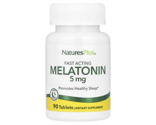 NaturesPlus, Melatonin, 5 mg, 90 Tablets