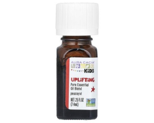 Aura Cacia, Kids, Pure Essential Oil Blend, Uplifting , 0.25 fl oz (7.4 ml) Aura Cacia, Kids, Pure Essential Oil Blend, Uplifting , 0.25 fl oz (7.4 ml)