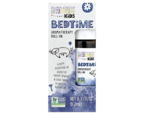 Aura Cacia, Kids, Bedtime Aromatherapy Roll-On, 0.31 fl oz (9.2 ml) Aura Cacia, Kids, Bedtime Aromatherapy Roll-On, 0.31 fl oz (9.2 ml)
