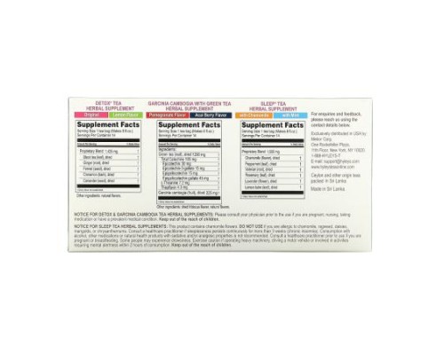 Hyleys Tea, 14 Days Detox Kit, Assorted, 42 Foil Envelope Tea Bags, 2.22 oz (63 g)