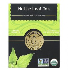 Buddha Teas, Organic Herbal Tea, Nettle Leaf, Caffeine Free , 18 Tea Bags, 0.83 oz (24 g)