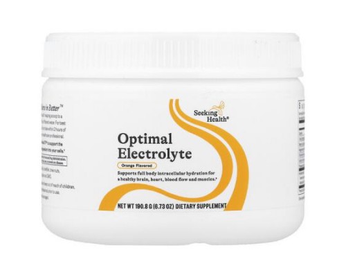 Seeking Health, Optimal Electrolyte, Orange, 6.73 oz (190.8 g)