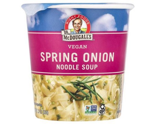 Dr. McDougall's, Vegan Spring Onion Noodle Soup, 1.9 oz (53 g) Dr. McDougall's, Vegan Spring Onion Noodle Soup, 1.9 oz (53 g)