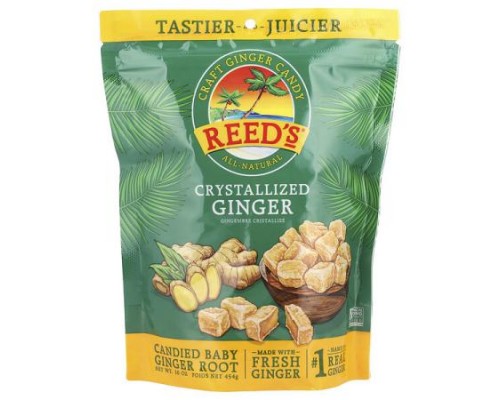 Reed's, Craft Ginger Candy, Crystallized Ginger, 16 oz (454 g)
