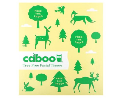 Caboo, Tree Free Facial Tissue, 60 Tissues Caboo, Tree Free Facial Tissue, 60 Tissues
