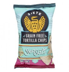 Siete, Grain Free Tortilla Chips, Sea Salt,  5 oz (142 g)