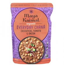 Maya Kaimal, Organic Everyday Chana, Chickpeas, Tomato & Onion, Mild, 10 oz (284 g)