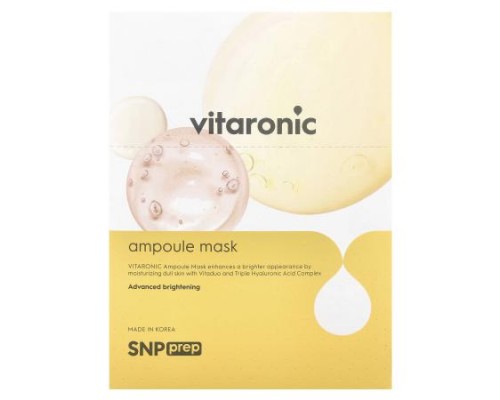 SNP, Vitaronic, Ampoule Beauty Sheet Mask, 10 Sheets, 0.84 fl oz (25 ml) Each