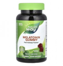 Nature's Way, Melatonin Gummy, Strawberry, 120 Gummies (2.5 mg per Gummy)