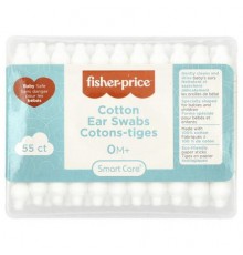 Fisher-Price, Cotton Ear Swabs, 0+ Months, 55 Count