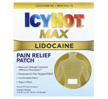 Icy Hot, Max Lidocaine Pain Relief Patch, 5 Patches