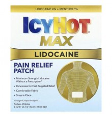 Icy Hot, Max Lidocaine Pain Relief Patch, 5 Patches