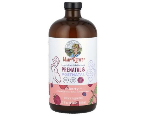 MaryRuth's, Liquid Multivitamin Prenatal & Postnatal, Berry, 32 fl oz (946 ml)