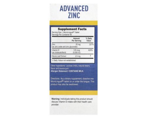 Superior Source, Advanced Zinc, Vitamin D3, 60 MicroLingual® Instant Dissolve Tablets