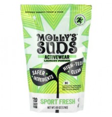 Molly's Suds, Activewear Laundry Powder, Sport Fresh, 60 oz (1.7 kg)
