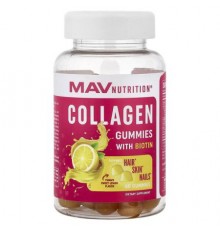 MAV Nutrition, Collagen Gummies with Biotin, Sweet Lemon, 60 Gummies