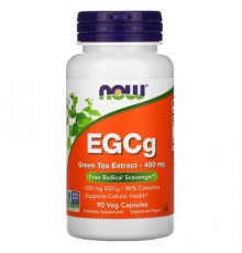 NOW Foods, EGCg, Green Tea Extract, 400 mg, 90 Veg Capsules