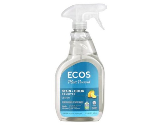 Earth Friendly Products, Ecos, Stain + Odor Remover, Lemon, 22 fl oz (650 ml)