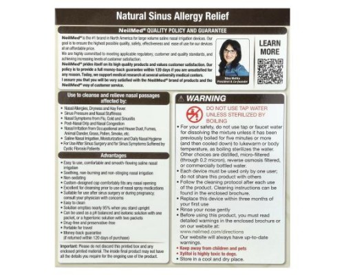 NeilMed, Sinus Rinse®, Xylitol, Sinus Rinse™ Kit, 2 Piece Kit