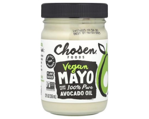 Chosen Foods, Vegan Mayo, 12 fl oz (355 ml) Chosen Foods, Vegan Mayo, 12 fl oz (355 ml)