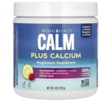 Natural Vitality, CALM, Plus Calcium, Raspberry-Lemon, 8 oz (226 g)