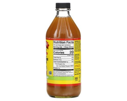 Bragg, Organic Apple Cider Vinegar With The 'Mother', Citrus Ginger, 16 fl oz (473 ml) Bragg, Organic Apple Cider Vinegar With The 'Mother', Citrus Ginger, 16 fl oz (473 ml)