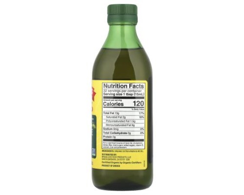 Bragg, Organic Extra Virgin Olive Oil, 16 fl oz (473 ml)