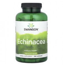 Swanson, Echinacea, 400 mg, 180 Capsules