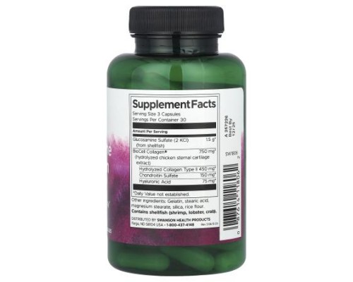 Swanson, Glucosamine & Collagen Type II, 90 Capsules Swanson, Glucosamine & Collagen Type II, 90 Capsules