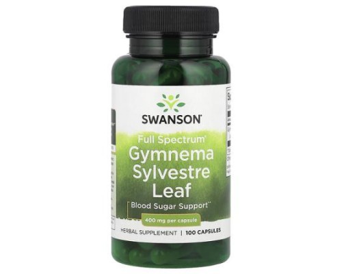 Swanson, Full Spectrum® Gymnema Sylvestre Leaf, 400 mg, 100 Capsules