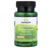 Swanson, Lactobacillus Rhamnosus With FOS, 60 Vegan Capsules