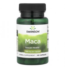 Swanson, Maca, 500 mg, 60 Capsules