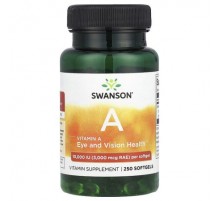 Swanson, Vitamin A, 10,000 IU (3,000 mcg RAE), 250 Softgels